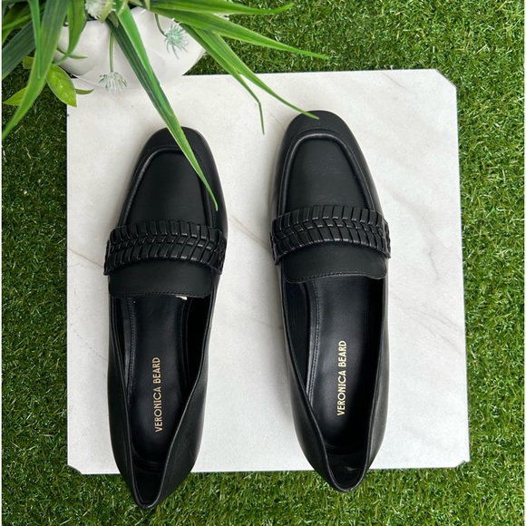 VERONICA BEARD Women\'s Arlie Loafer in Black Leather size 6 women